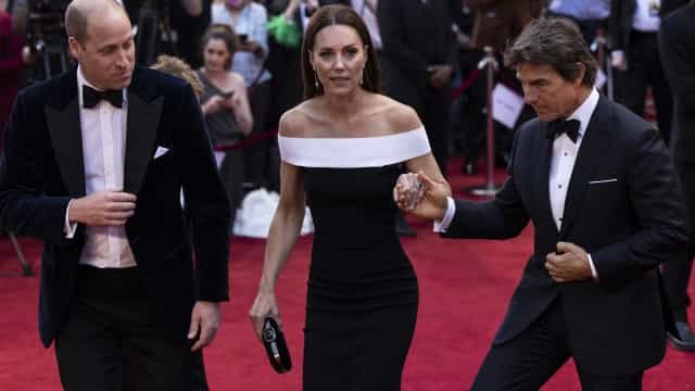 Príncipe William e Kate Middleton vão à première de ‘Top Gun: Maverick’