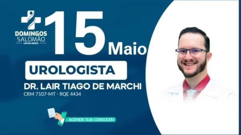 Sábado (15/05) nosso Urologista na Clínica Domingos Salomão