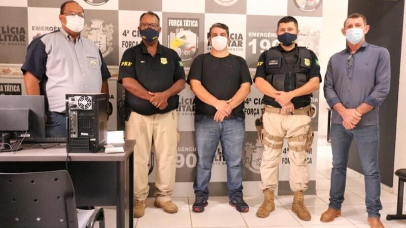 Prefeito Érico Stevan, se reuni com inspetores da PRF e garante a implantação Posto da Polícia rodoviária Federal em Guarantã do Norte