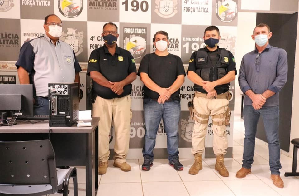 Prefeito Érico Stevan, se reuni com inspetores da PRF e garante a implantação Posto da Polícia rodoviária Federal em Guarantã do Norte
