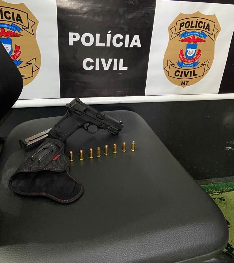 Em Matupá mulher tem arma apreendida