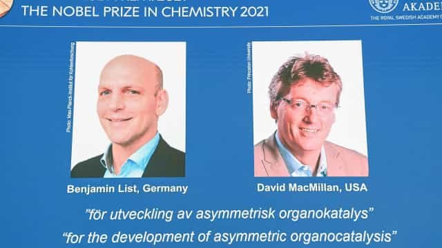 Nobel de Química 2021 vai para desenvolvimento de organocatálise assimétrica