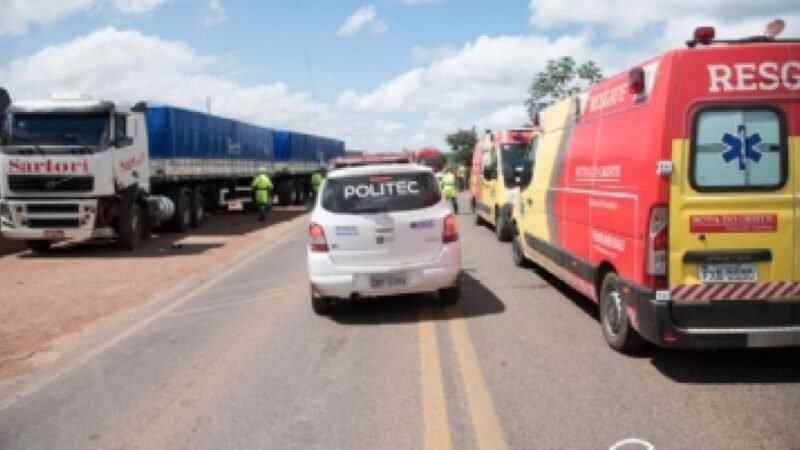 Mais de 50% dos acidentes com vítimas em rodovias de MT envolveram motocicletas