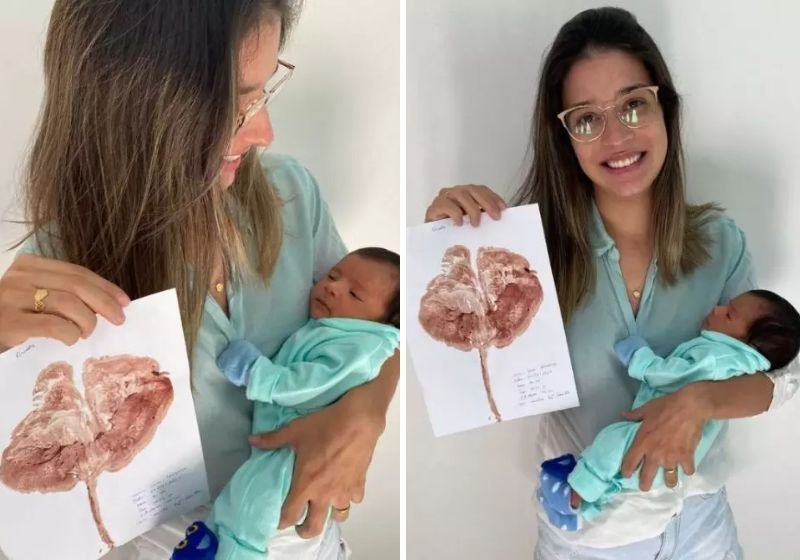 Enfermeira surpreende mamães com ‘árvore da vida’ feita da placenta em hospital