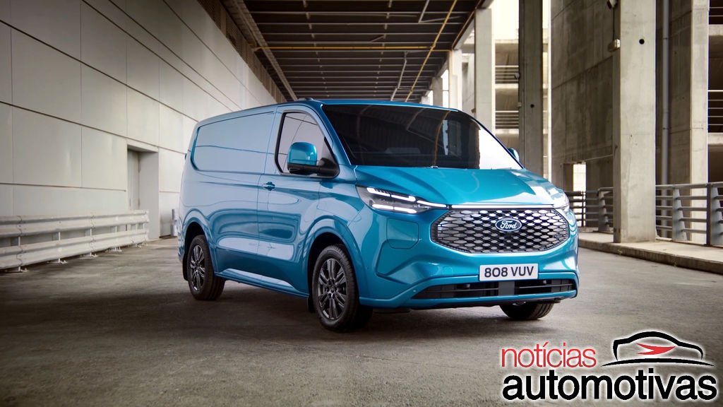 Ford E-Transit Custom 2024 surge com 386 km de alcance