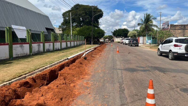 Obras da adutora reforçam sistema de abastecimento de água tratada Matupá