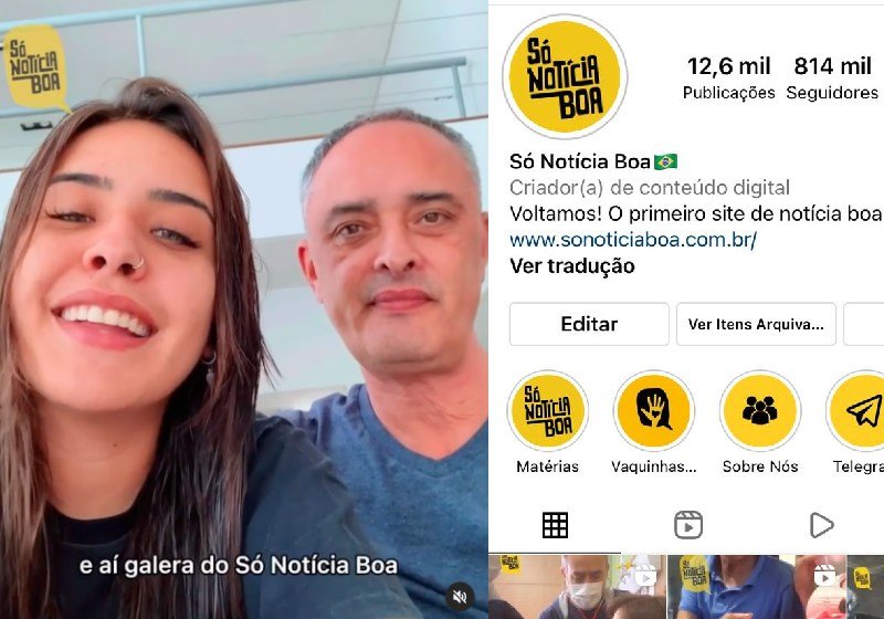 Instagram devolve perfil original do Só Notícia Boa após 5 meses