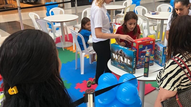 Shopping Sinop organiza espaço gratuito repleto de jogos e quebra-cabeças