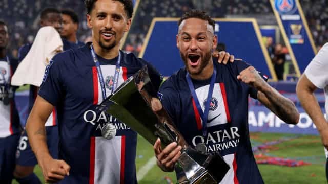 Neymar brilha, PSG atropela o Nantes e ergue o 11° troféu da Supercopa da França