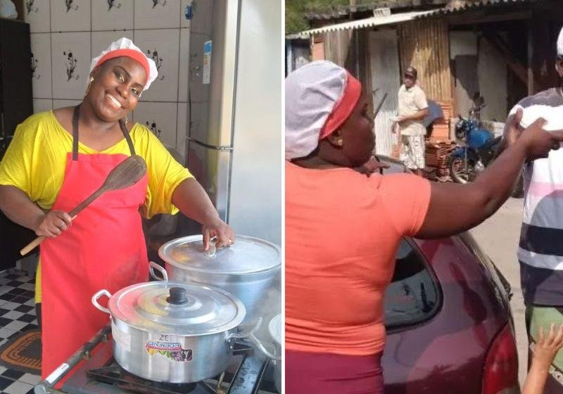 Auxiliar de limpeza que passou fome faz quentinhas para pessoas que vivem nas ruas