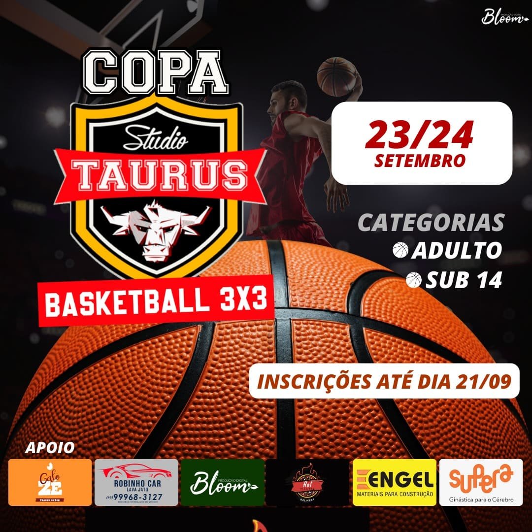 Acontece nesse final de semana a Copa Taurus de Basketball 3×3 em Guarantã do Norte.