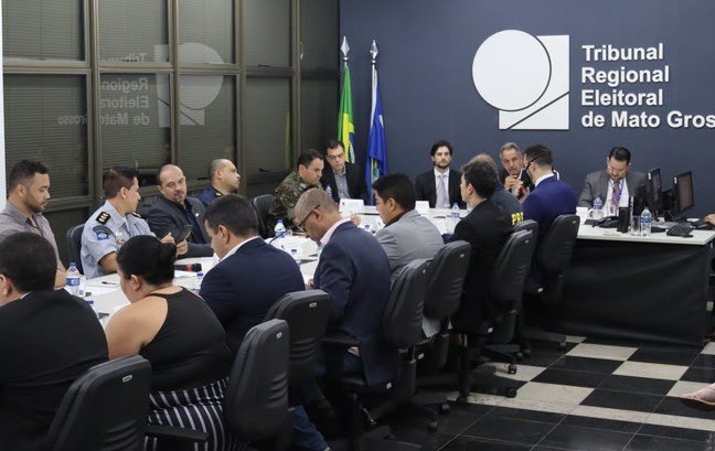 TRE e forças de segurança de Mato Grosso se reúnem e projetam 2º turno das eleições