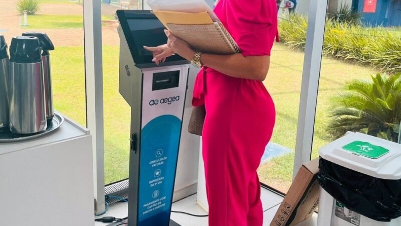 Águas de Sorriso disponibiliza totens de autoatendimento em pontos estratégicos da cidade
