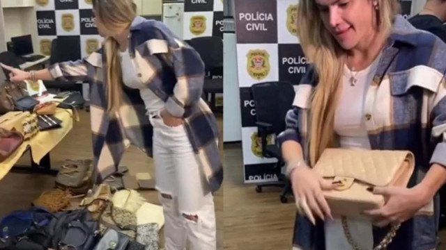 Bolsas de grife de Mirella Santos roubadas são recuperadas pela polícia