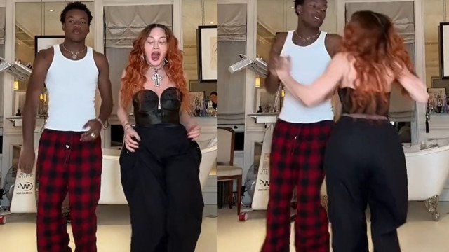 Madonna compartilha momento de dança com seu filho David Banda