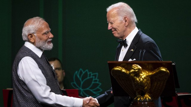 Biden recebe Modi em luxuosa visita sem citar retrocessos democráticos