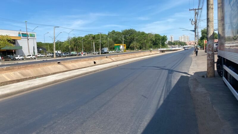 Sinfra conclui mais de 63% da restauração numa das principais avenidas de Cuiabá