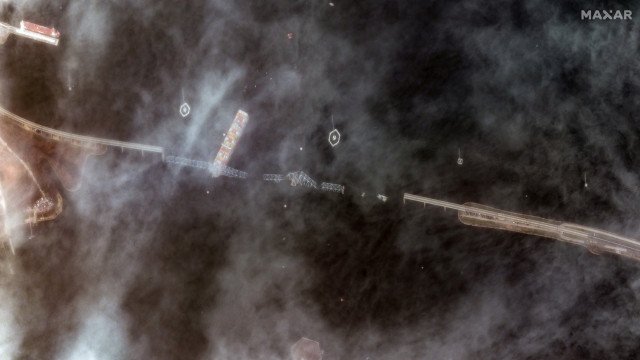 Imagens satélite mostram destruição após colapso de ponte em Baltimore