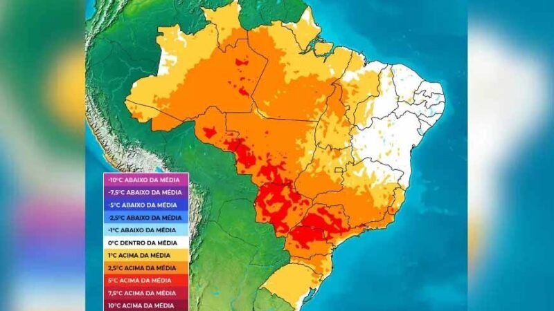 Nova onda de calor: Cuiabá pode atingir temperatura recorde de 43°C