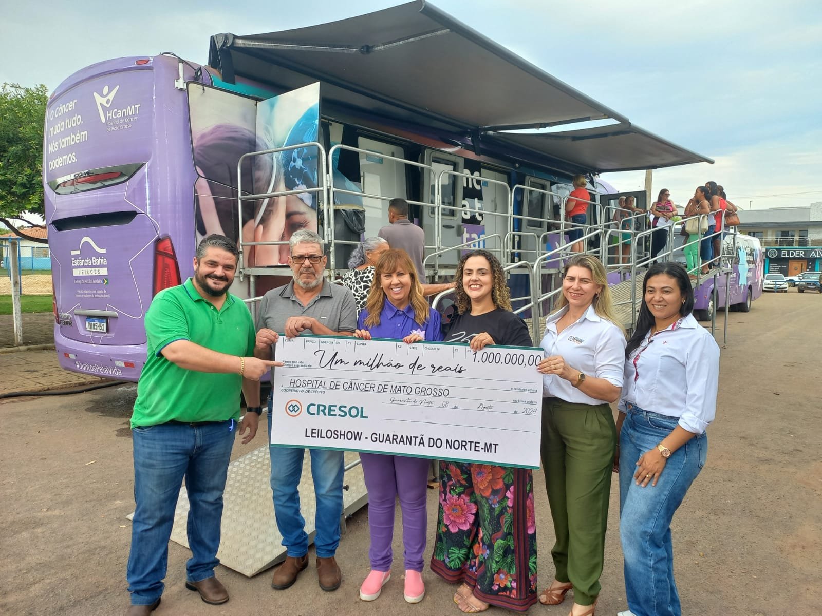 Guarantã do Norte recebeu a Unidade Móvel do Hospital de Câncer de MT