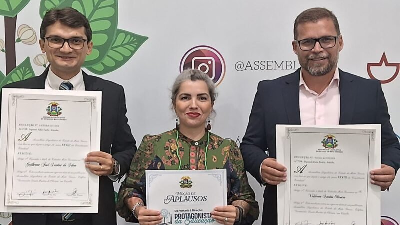 Quatro professores guarantanhenses são homenageados pela Assembleia Legislativa de Mato Grosso