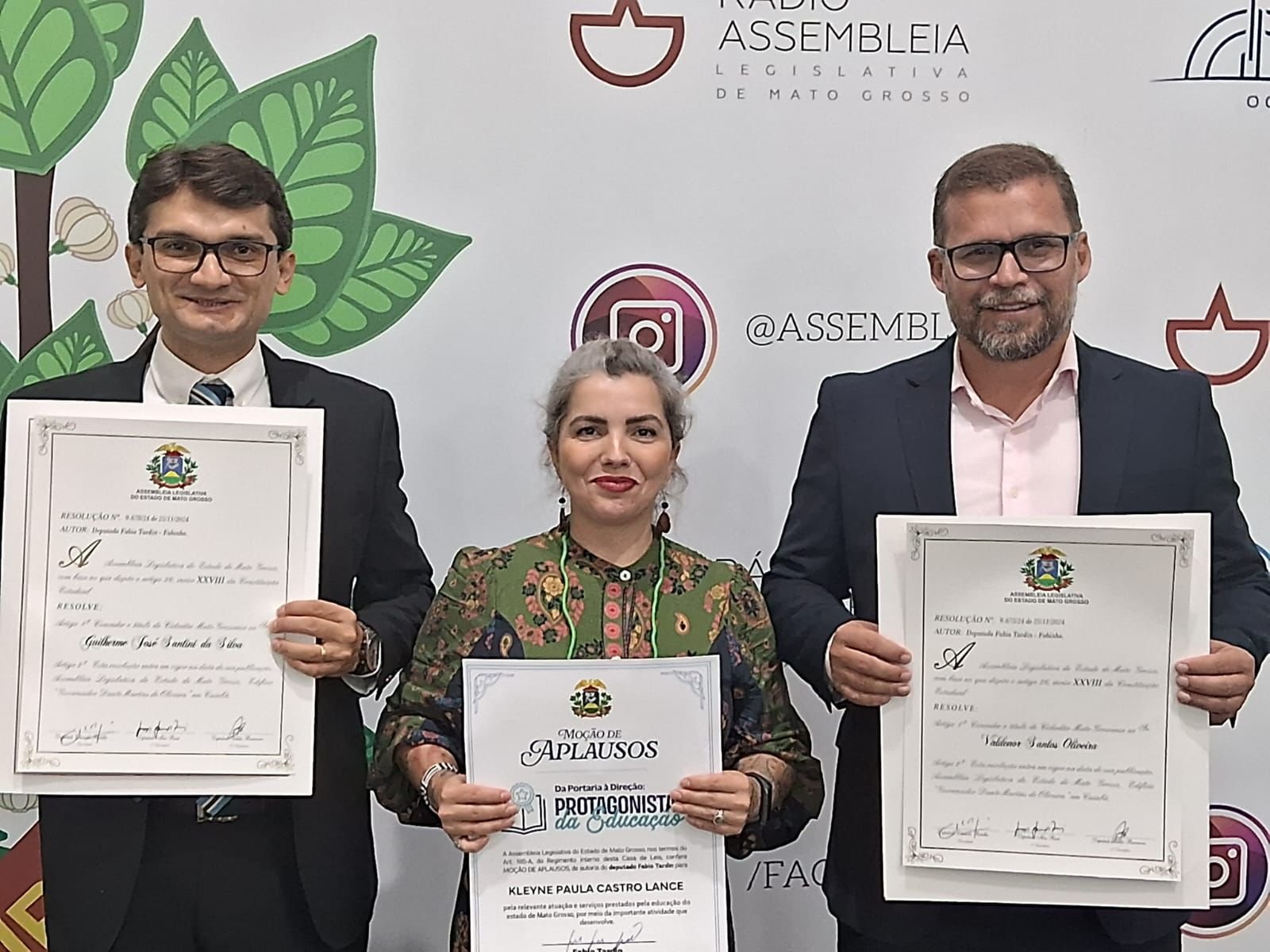 Quatro professores guarantanhenses são homenageados pela Assembleia Legislativa de Mato Grosso