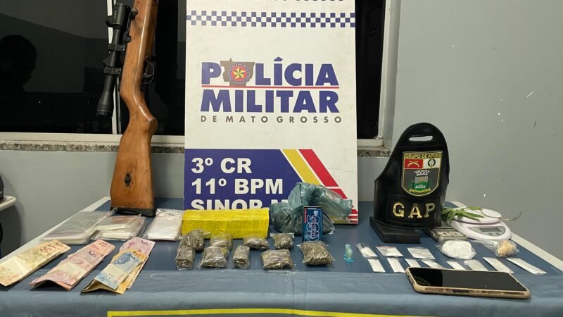 PM prende casal membro de facção criminosa com drogas e arma de fogo