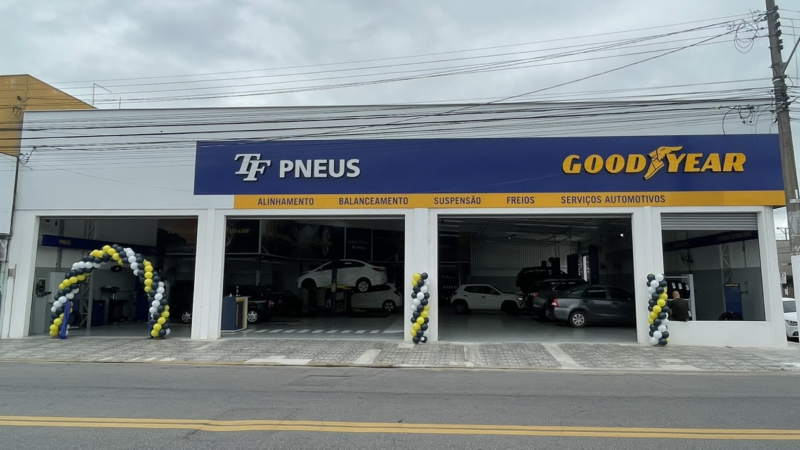 Em parceria com a Goodyear, nova unidade da TF Pneus é inaugurada em Pindamonhangaba/SP