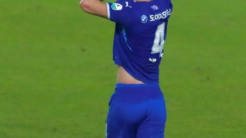 Léo Andrade comemora seu primeiro gol com a camisa do Suwon Bluewings: “Sensação indescritível”