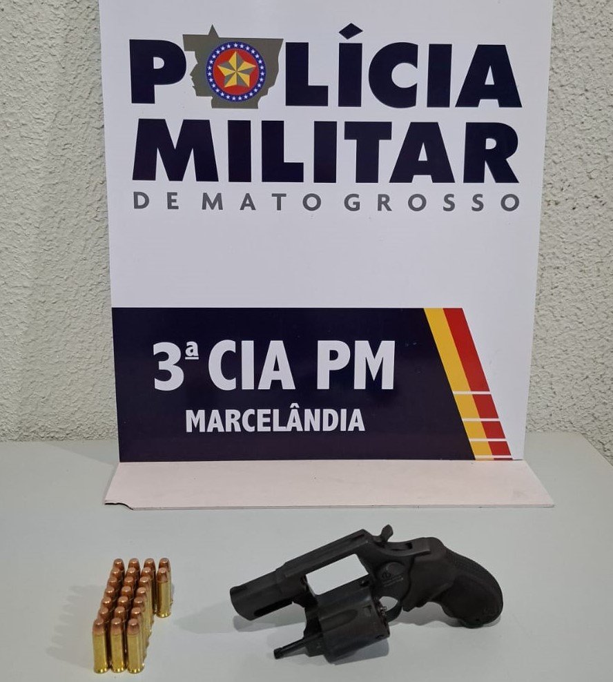 Homem é preso por porte ilegal de arma de fogo e ameaça