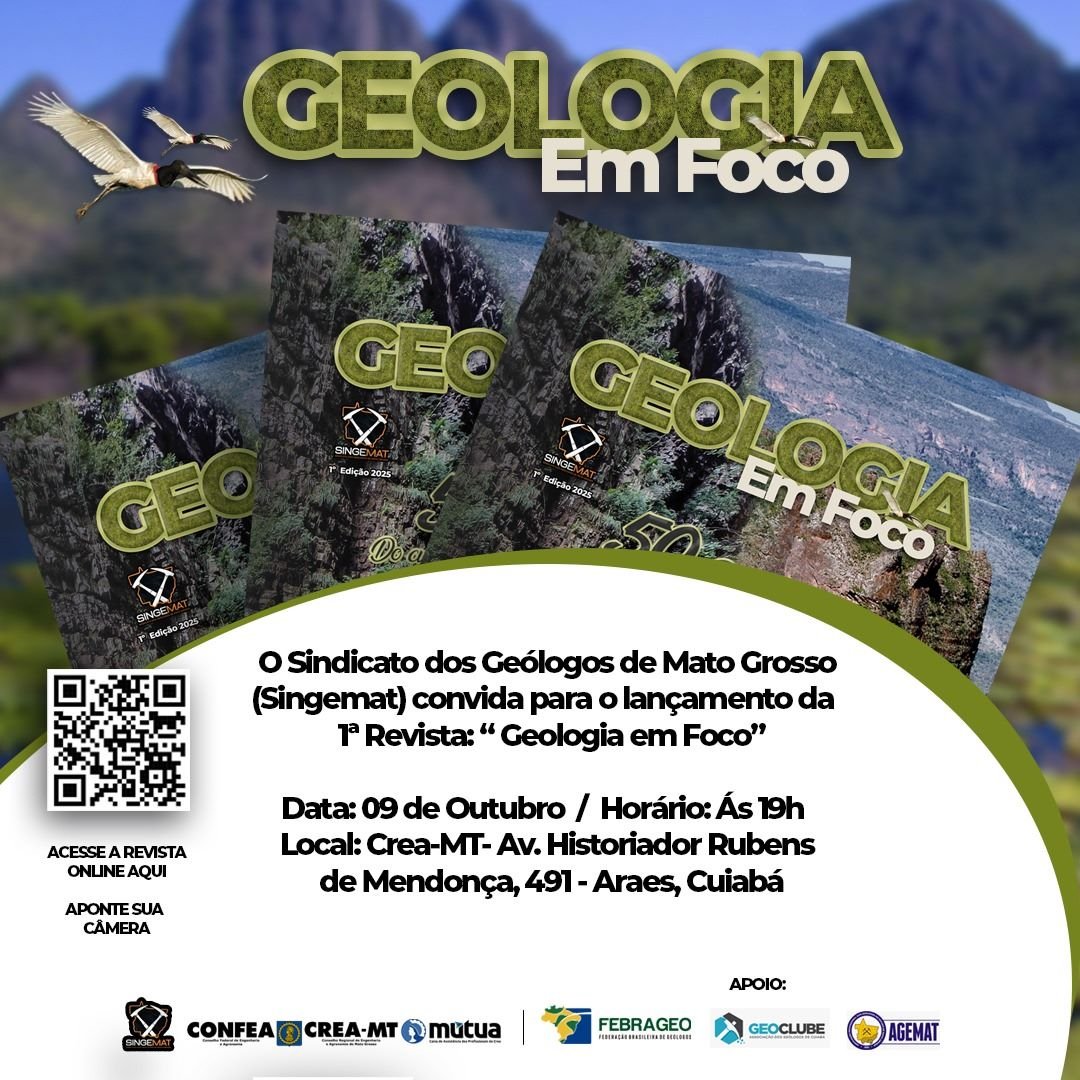 Lançamento da 1ª Edição da Revista “Geologia em Foco” Marca os 50 Anos do Curso de Geologia da UFMT