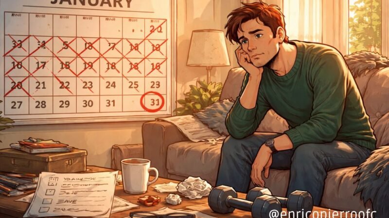 A falsa promessa do início de ano (“ano novo, eu velho.”)