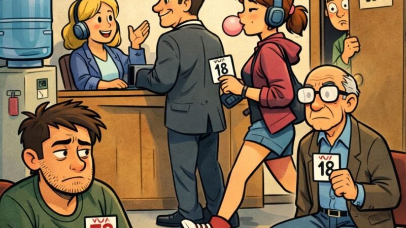 A vida como fila: sempre tem alguém passando na sua frente sem explicação