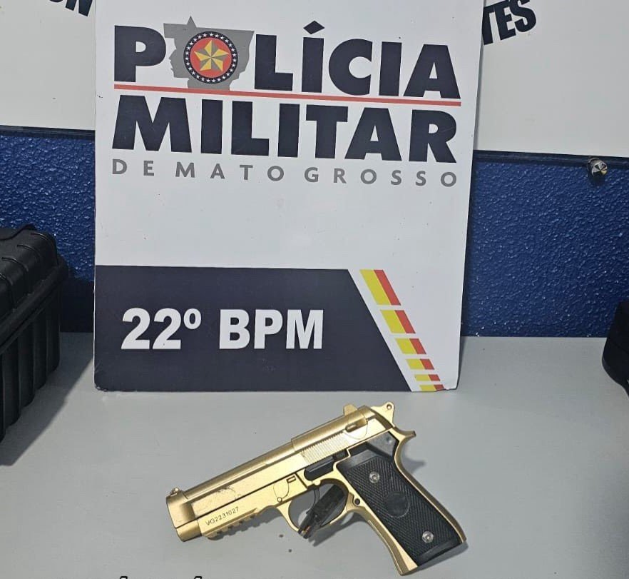 Em Peixoto de Azevedo individuo foi preço por postar foto de arma de fogo ao lado de um bebê de 2 meses de idade