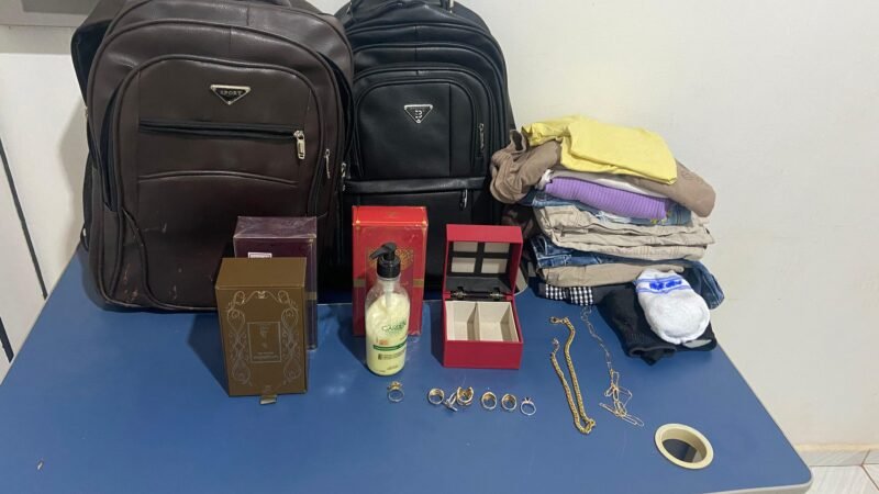 Policia Militar pendeu suspeito de furtar residência