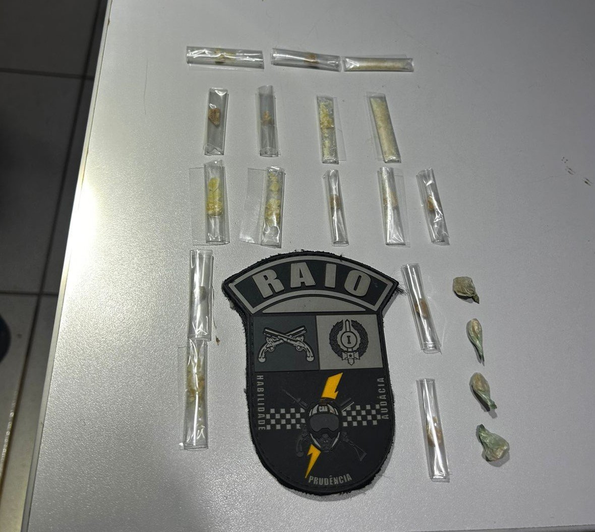 Policia Militar de Guarantã do Norte prendeu rapaz com entorpecente